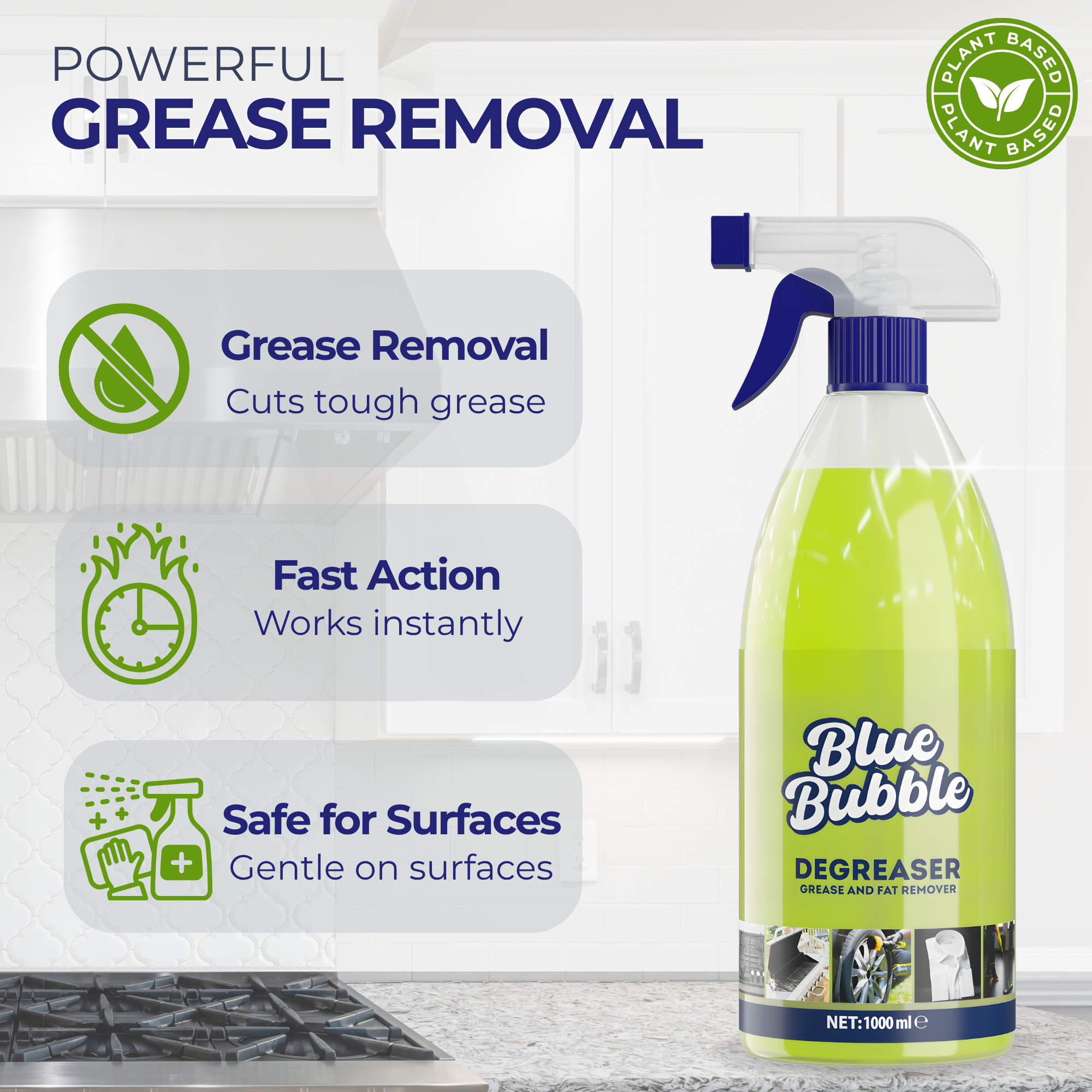 2×4L Eco-Friendly Laundry  Detergent + 3 × Eco-Friendly Hand Soap + 2 Heavy-Duty Degreaser 1L