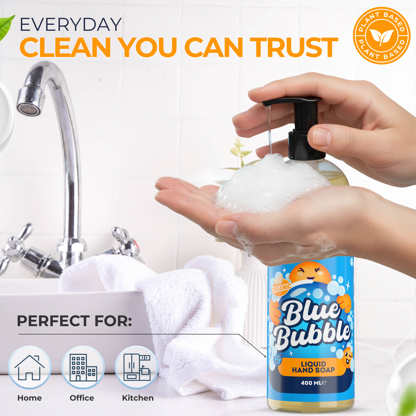 2×4L Eco-Friendly Laundry  Detergent + 3 Free  Eco-Friendly Hand Soap + 1 Heavy -Duty Degreaser 1 L